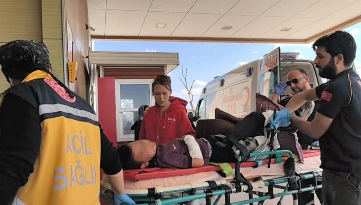 Bursa’da bacağına korkuluk demiri saplanan çocuk yaralandı