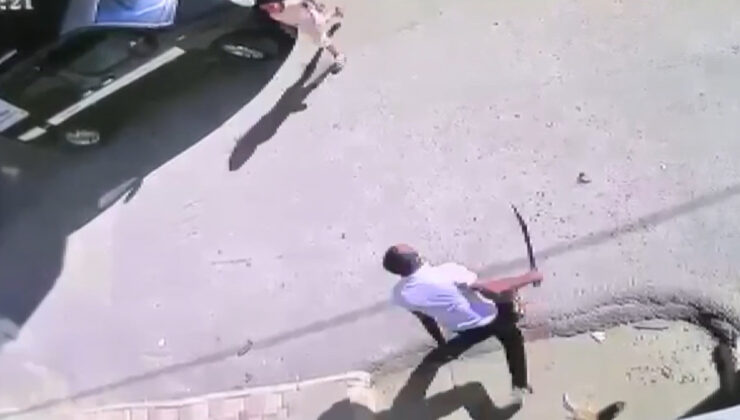 Bursa’da palalı saldırgan kamerada