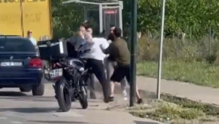 Bursa’da yol verme tartışmasında yumruklar konuştu