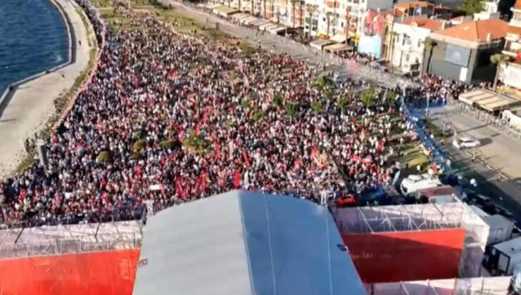 CHP’nin İzmir’de miting yaptığı Gündoğdu Meydanı boş kaldı