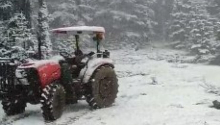 Çorum’da mayıs ayında kar yağışı