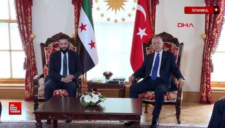 Cumhurbaşkanı Erdoğan, Suriye Cumhurbaşkanı Ahmed Şara ile görüştü