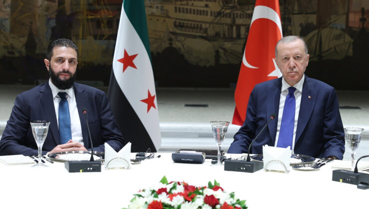 Cumhurbaşkanı Erdoğan, Suriye Cumhurbaşkanı Ahmed Şara ile görüştü