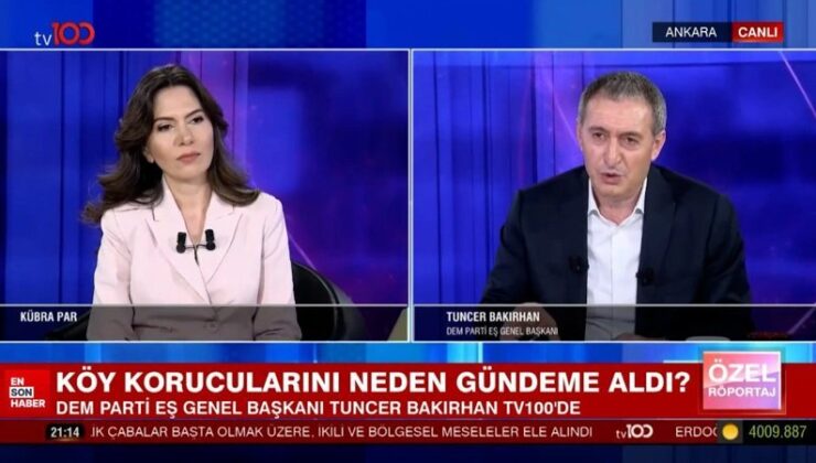 DEM’li Tuncer Bakırhan’a korucularla ilgili kelamlarına açıklama