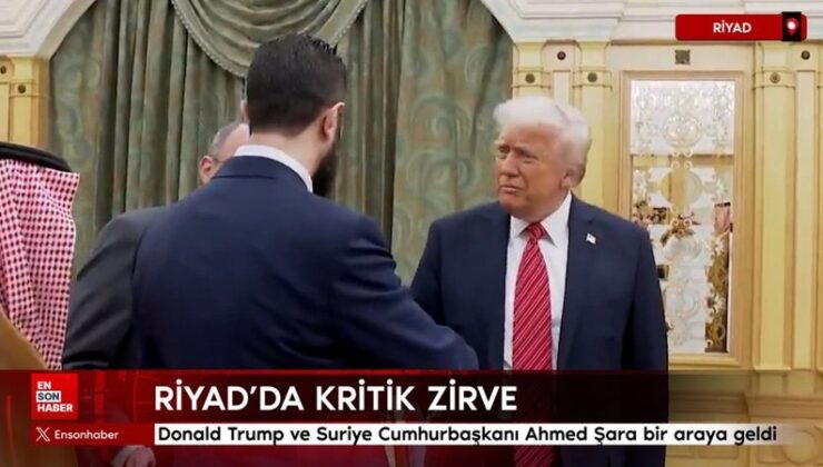 Donald Trump ve Suriye Cumhurbaşkanı Ahmed Şara bir ortaya geldi