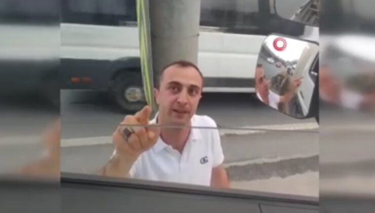 E-5’te kaynak yapan ve reaksiyon veren sürücüyü vefatla tehdit eden şahıs yakalandı