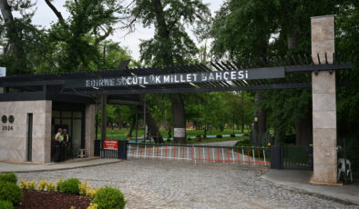 Edirne’deki Söğütlük Millet Bahçesi açılış için gün sayıyor