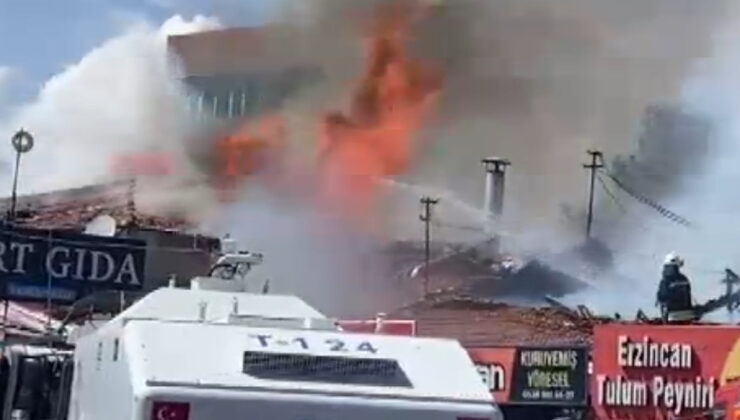 Erzincan’da iş yerinde yangın