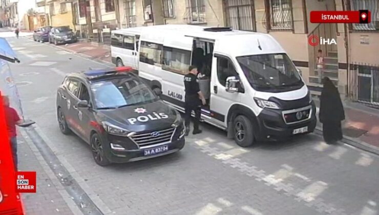 Esenyurt’ta yanılgılı biçimde öğrenci indiren servis şoförü polisle tartıştı