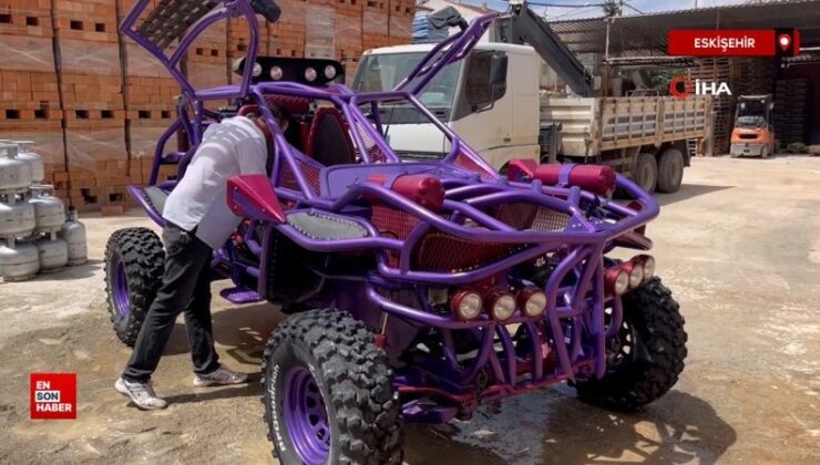 Eskişehir’de sinemadan etkilenip otomobil yaptı