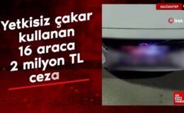 Gaziantep’te yetkisiz çakar kullanan 16 araca 2 milyon TL ceza