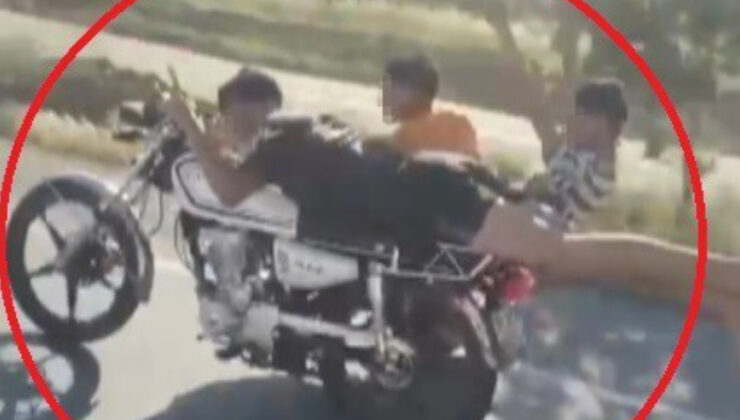 Hatay’da motosikleti yatarak sürdü: Yediği ceza motosiklet parasını geçti