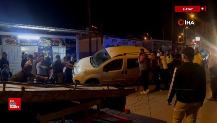 Hatay’da satmak için kaporasını aldığı arabasının üzerine hafif ticari araç çıktı