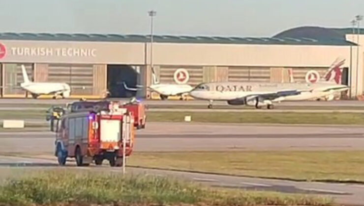 Havada motoru arızalanan uçak İstanbul’a tek motorla iniş yaptı