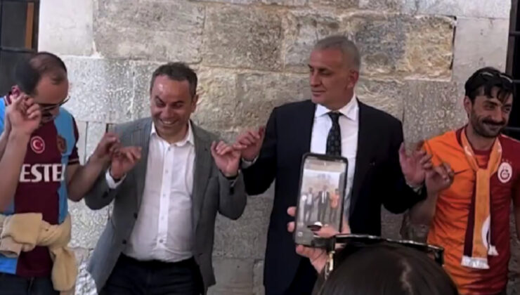 İbrahim Hacıosmanoğlu, final maçı öncesinde horon oynadı