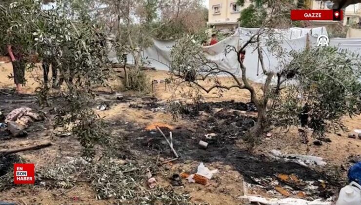 İsrail çadırlara hücumunda bir bayan ve karnındaki bebeğini ömürden kopardı