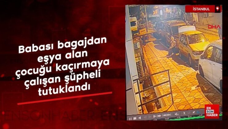 İstanbul Arnavutköy’de çocuğunu kaçırmaya çalışan kişiyi engelledi