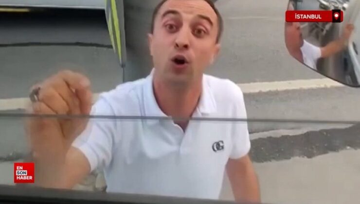 İstanbul E-5’te sürücüyü mevtle tehdit eden şahıs yakalandı