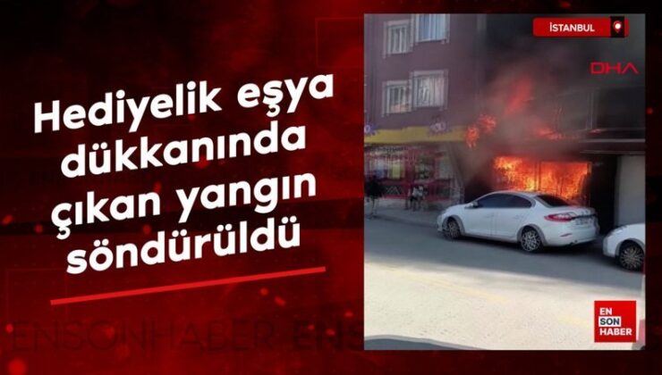 İstanbul’da ikramlık eşya dükkanında çıkan yangın söndürüldü