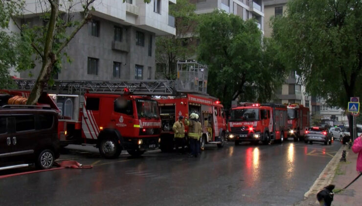 İstanbul’da iş yerinde çıkan yangın itfaiye grubunun müdahalesiyle söndürüldü