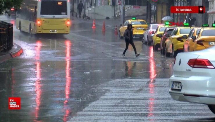 İstanbul’da yağmur tesirli oldu