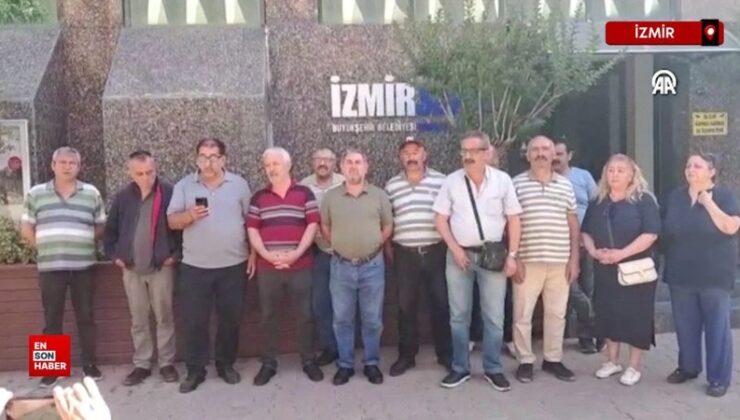 İzmir’de belediye çalışanları tazminatlarını almak için aksiyonda