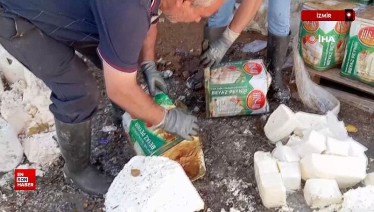 İzmir’de besin teröristleri tonlarca bozuk peyniri vatandaşa yedirecekti