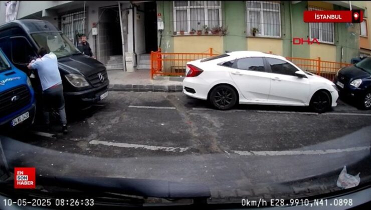 Kağıthane’de kusurlu parka kızdı aracının aynasını kırdı