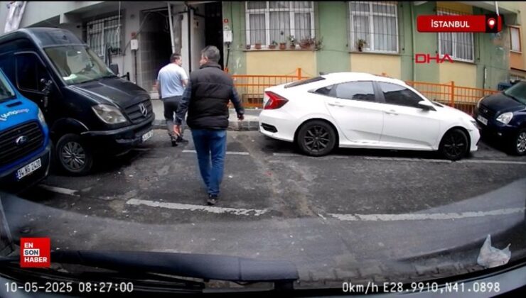 Kağıthane’de kusurlu parka kızdı aracının aynasını kırdı