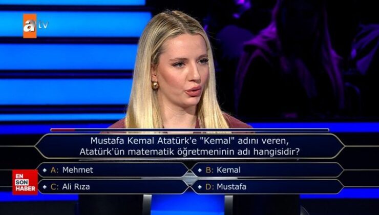 Kim Milyoner Olmak İster’de Atatürk sorusu
