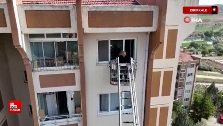 Kırıkkale’de apartman yangını