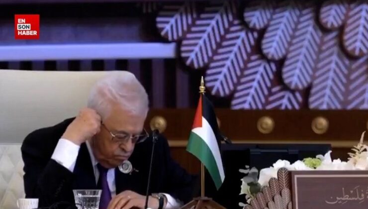 Mahmud Abbas, Arap Tepesi’nde Sisi’nin konuşması sırasında uyuyakaldı