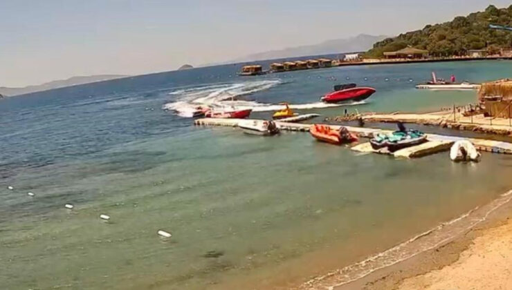 Muğla’da su sporu kazası kamerada