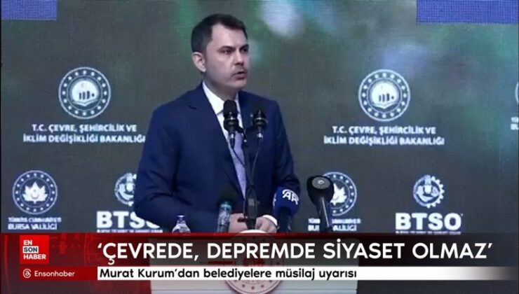 Murat Kurum’dan belediyelere müsilaj uyarısı
