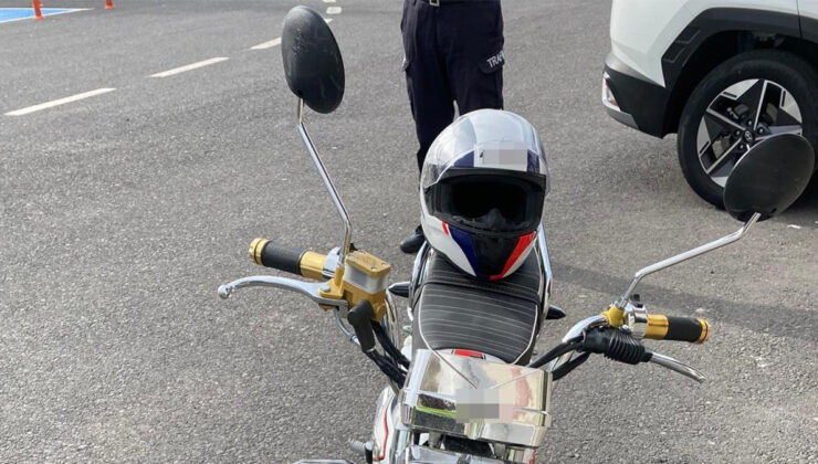 Nevşehir’de yatarak motosiklet süren şoföre ceza