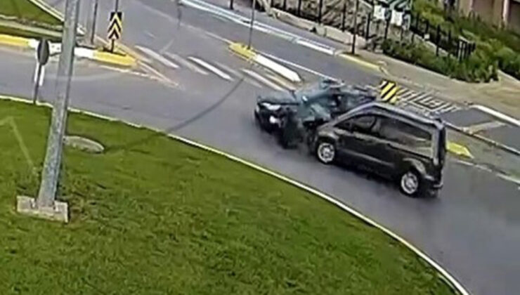 Sakarya’daki trafik kazaları kamerada