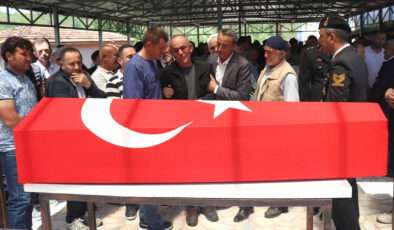 Samsun’da derede boğulan astsubay son seyahatine uğurlandı