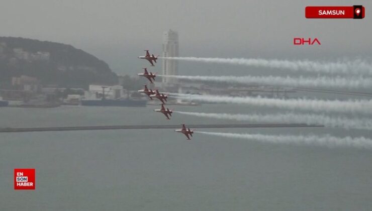 Samsun’da SoloTürk ve Türk Yıldızları’ndan Samsun’da prova uçuşu