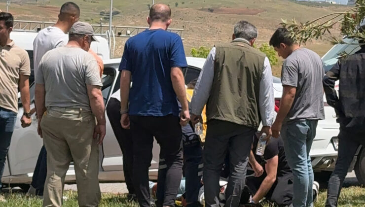 Siirt’te şoförünün denetiminden çıkan araba savruldu: 1 yaralı