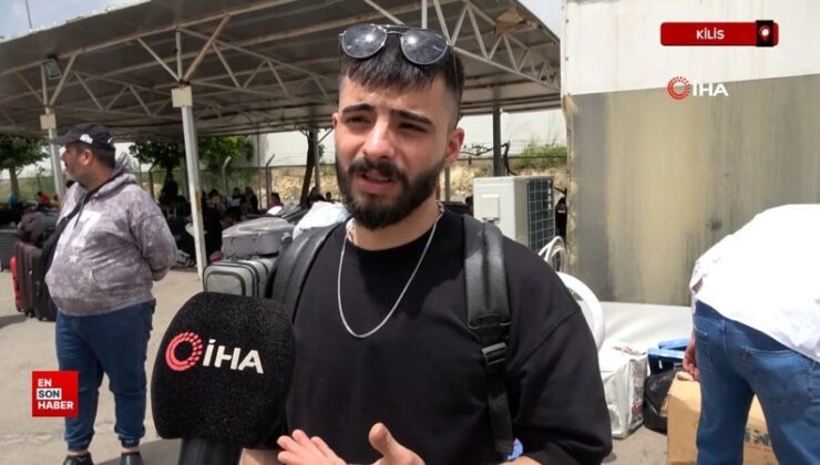 Suriyeli sığınmacılar Türkiye’ye teşekkür ederek ülkelerine dönüyor