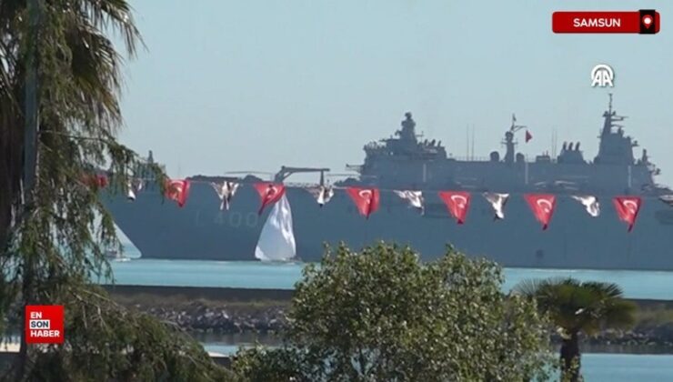 TCG Anadolu gemisi, gençlerle Samsun’a geldi