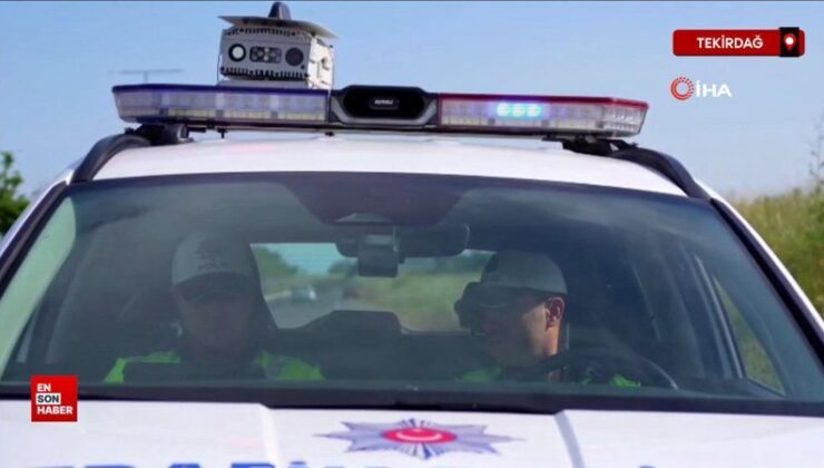 Tekirdağ’da havadan ve karadan trafik kontrolü