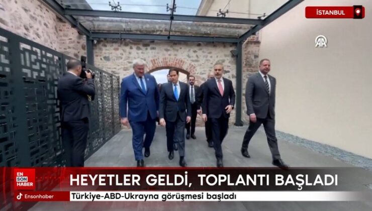 Türkiye-ABD-Ukrayna görüşmesi başladı