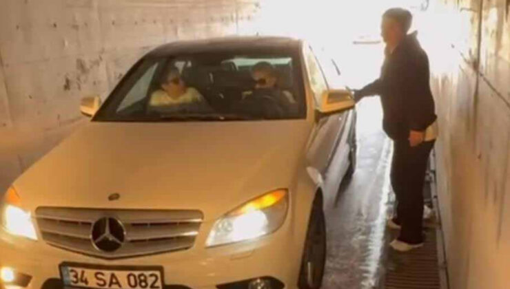 Yalova’da alt geçitte yol verme tartışması: Bayan şoför trafiği kilitledi