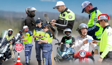 Yılın birinci 5 ayında kask takmayan 475 bin şoföre ceza uygulandı