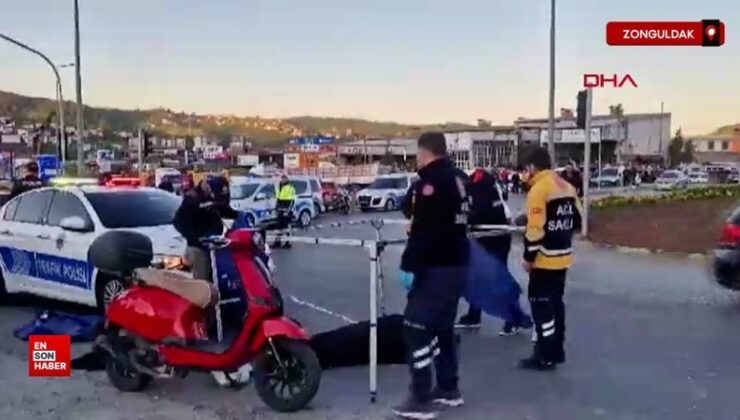 Zonguldak’ta satışa çıkardığı motosikletiyle kaza yapan şoför öldü