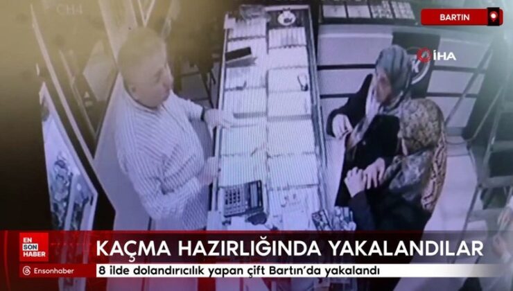 8 vilayette dolandırıcılık yapan çift Bartın’da yakalandı