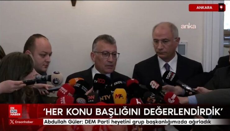Abdullah Güler: DEM Parti heyetini küme başkanlığımızda ağırladık