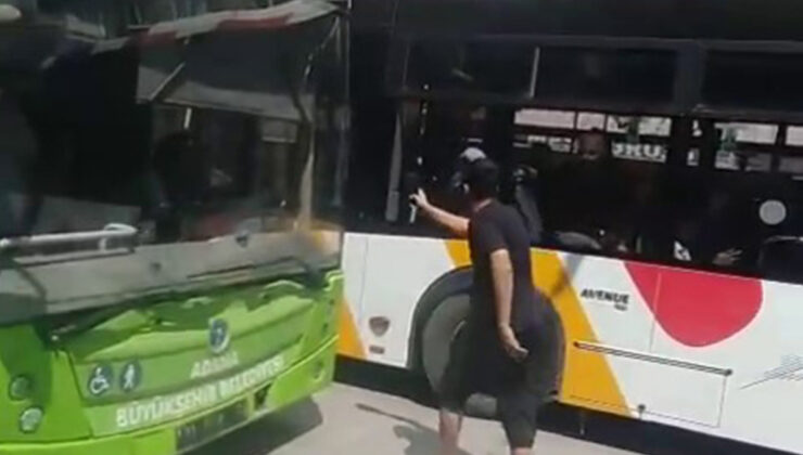 Adana’da aykırı istikamete girip bayan sürücüye hakaret eden şahıs ehliyetsiz çıktı