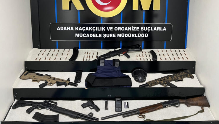 Adana’da silah, patlayıcı ve etil alkol operasyonunda 2 gözaltı